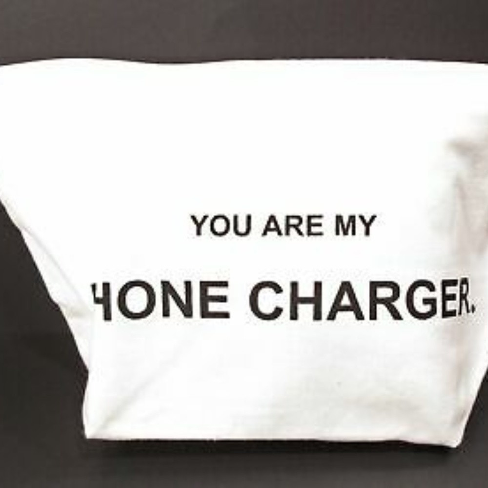 You are my iPhone Charger Make-Up Bag
